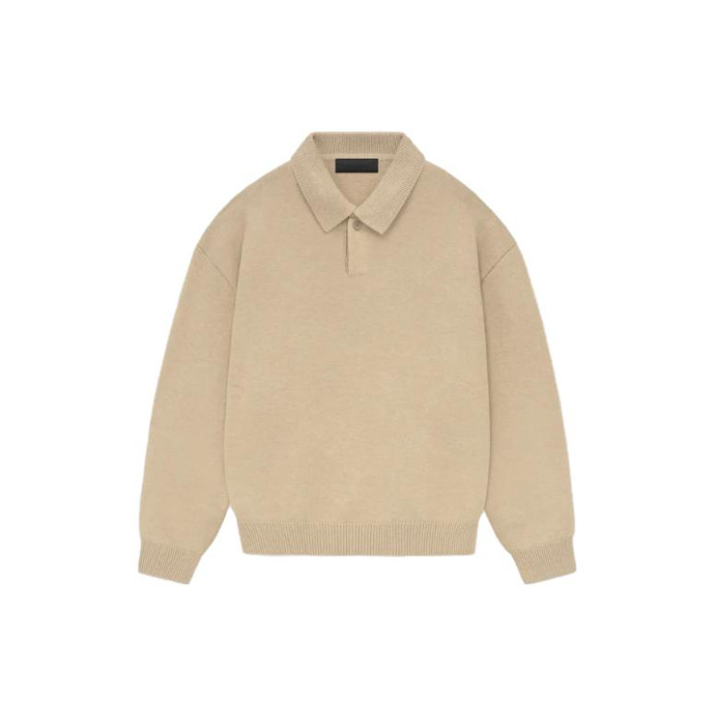 Fear of God Essentials FW23 Polo Gold Heather
