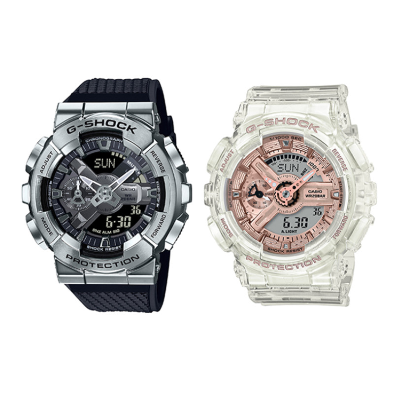 G-SHOCK GM-110-1A+GMA-S110SR-7AER