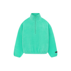Fear of God Essentials SS24 Polar Fleece Halfzip Mockneck MINT LEAF