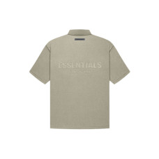 Fear of God Essentials FW21 Ss Polo Pistachio LogoPolo