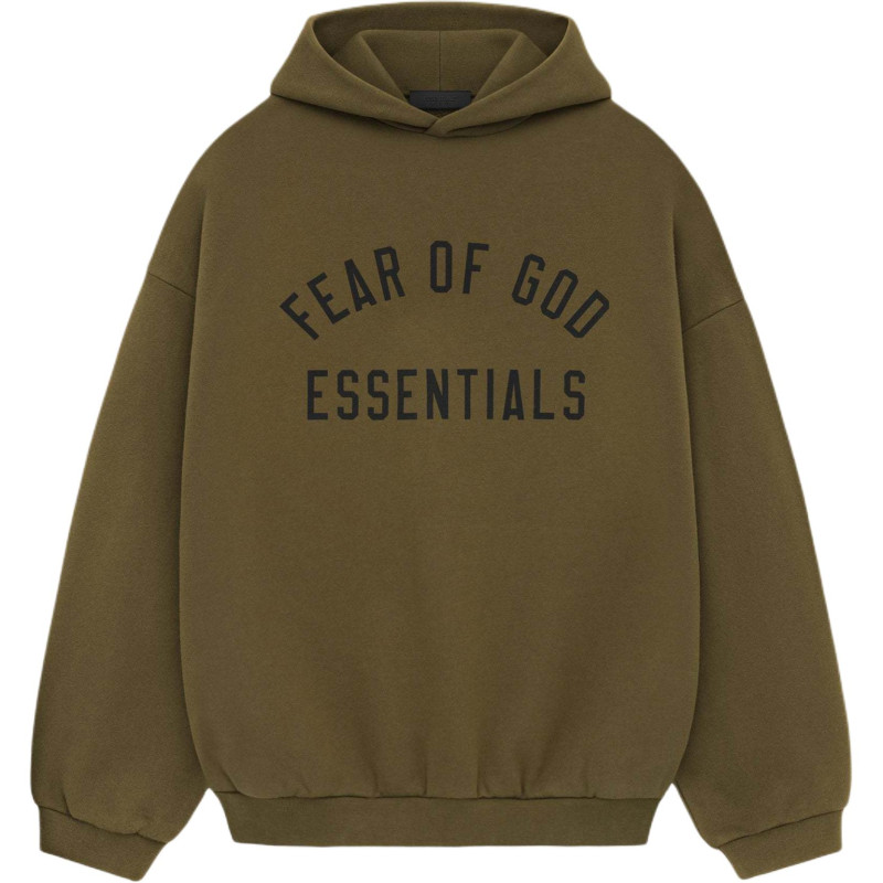 Fear of God Essentials Fall24 BACK TO SCHOOL Fleece Hoodie OLIVE