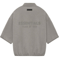 Fear of God Essentials SS24 34 Sleeve Pol Heather Polo Heather Grey