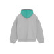 Fear of God Essentials SS24 drop2 Nylon Fleece Hoodie Light Heather GreyMint Leaf