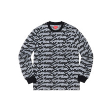 Supreme SS19 Signature Script Logo LS Pocket Tee T
