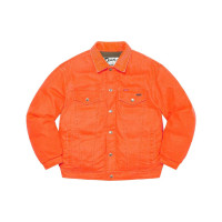 Supreme x Schott Supreme Week 15 Canvas Down Trucker Jacket Logo