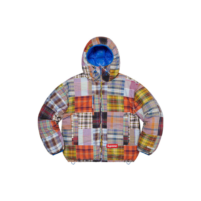 Supreme SS23 Week 1 MADRAS REVERSIBLE WINDSTOPPER PUFFER JACKET
