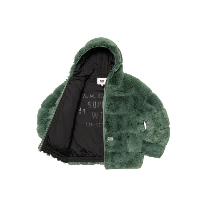 Supreme FW21 Week 15 x WTAPS Faux Fur Hooded Jacket