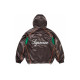 Supreme SS24 WEEK1 SATIN HOODED TRACK JACKET logo
