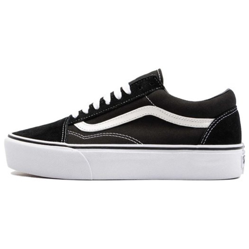 Vans Old Skool Platform Black White