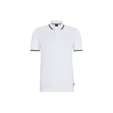 HUGO BOSS Cotton Piqu Polo Shirt With Rubber-Print Logo PoloPolo