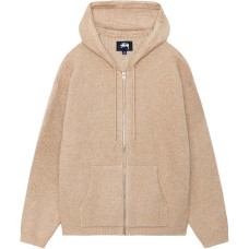 Stussy SS25 HOODED ZIP SWEATER logo