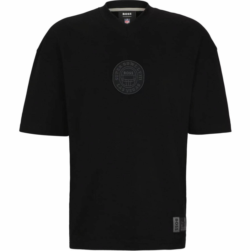 HUGO BOSS x NFL Interlock-Cotton T-Shirt With Printed Artwork T