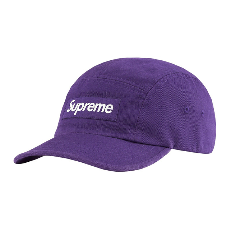 Supreme Week 1 Washed Chino Twill Camp Cap logo