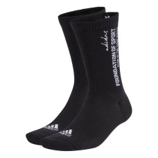 adidas Cushioned Sportswear Slogan Graphic Crew 2 Pair Pack 2