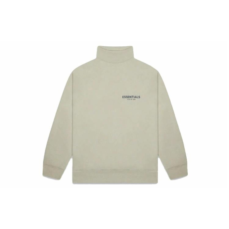 Fear of God Essentials FW20 Mock Neck Sweatshirt Moss