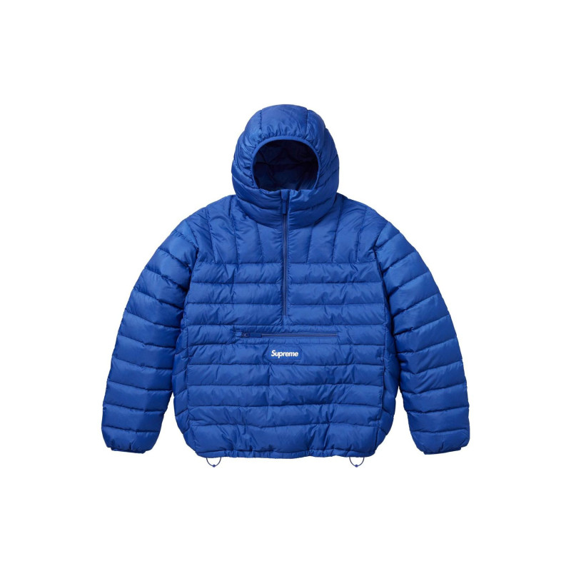 Supreme FW23 WEEK7 MICRO DOWN HALF ZIP HOODED PULLOVER