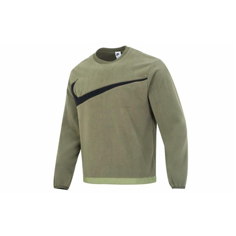 Nike As M Nk Club+ Flc Crew Wntr Logo