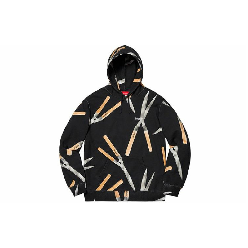 Supreme SS19 Shears Hooded Sweatshirt Black