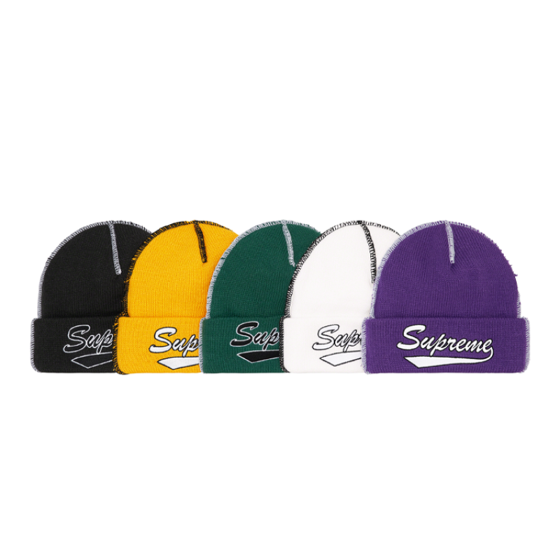 Supreme Week 6 Contrast Stitch Beanie