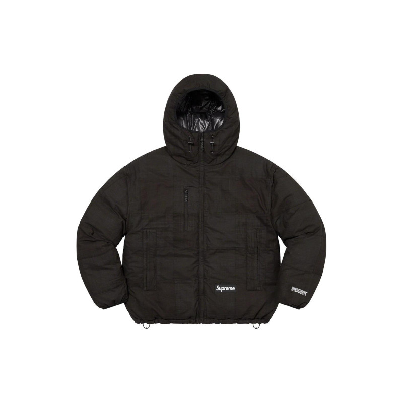 Supreme SS23 Week 1 MADRAS REVERSIBLE WINDSTOPPER PUFFER JACKET