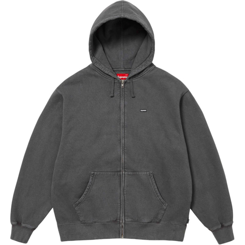 Supreme SS24 WEEK15 OVERDYED SMALL BOX ZIP UP HOODED SWEATSHIRT