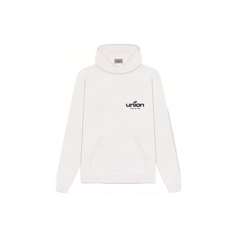 Fear of God Essentials x Union LA FW21 Vintage Hoodie White Logo