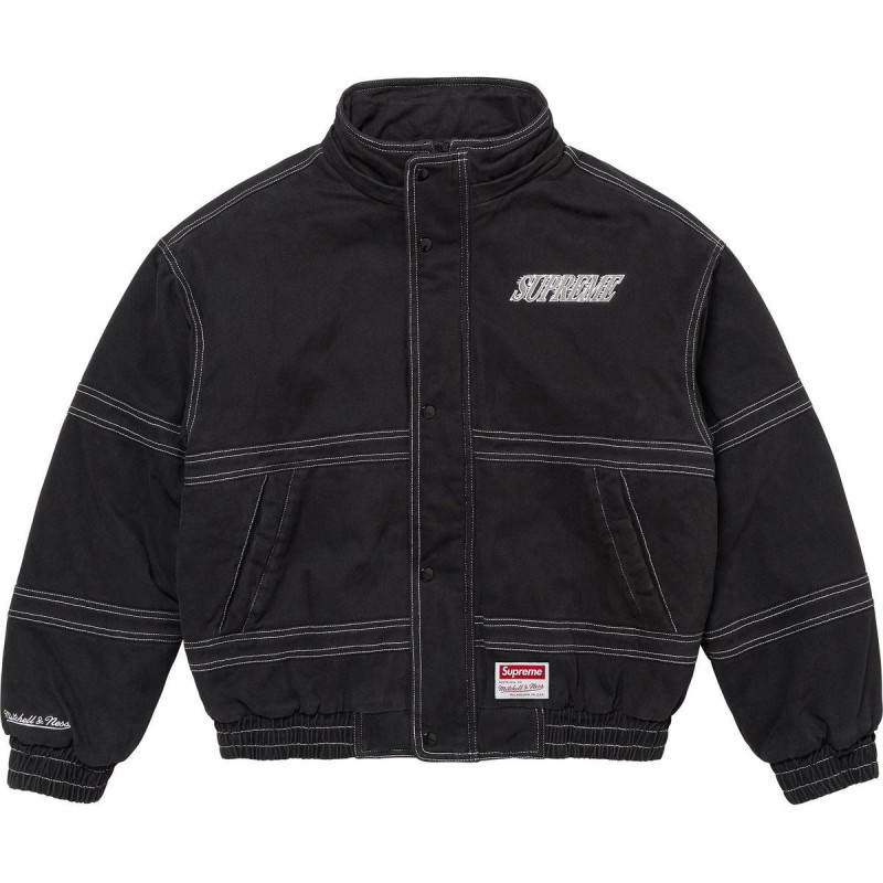 Supreme x Mitchell Ness FW24 WEEK15 Twill Stadium Jacket