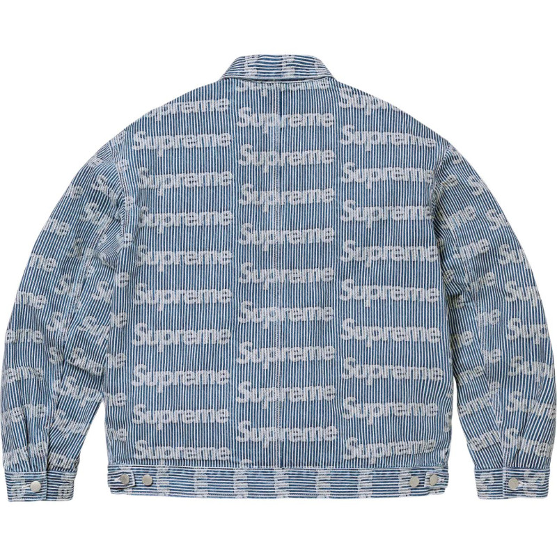 Supreme SS24 WEEK15 DENIM CHORE TRUCKER JACKET logo