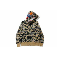 A BATHING APE Sta Camo Shark Zip Hoodie