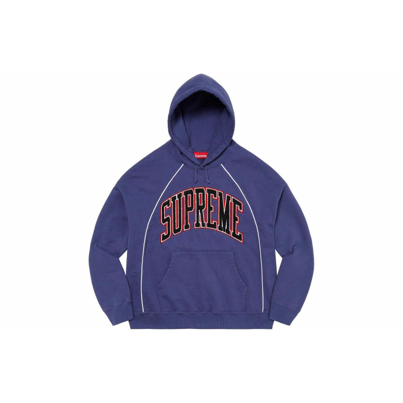 Supreme SS23 Week15 PIPING ARC HOODED SWEATSHIRT
