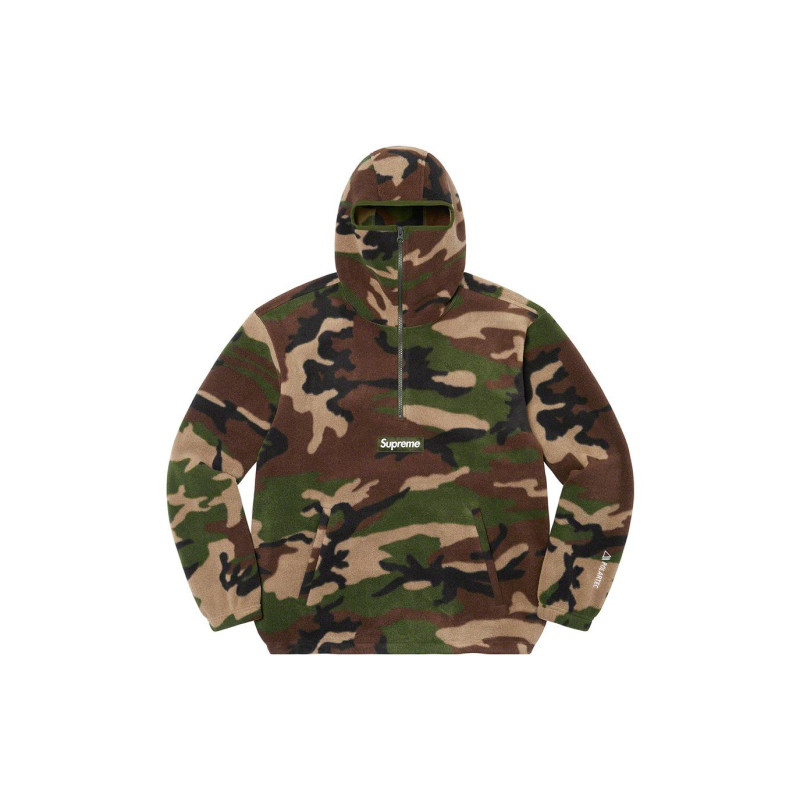 Supreme FW22 Week 14 x Polartec Facemask Half Zip Pullover