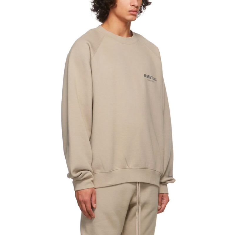 Fear of God Essentials Pullover Crewneck StringTan Logo