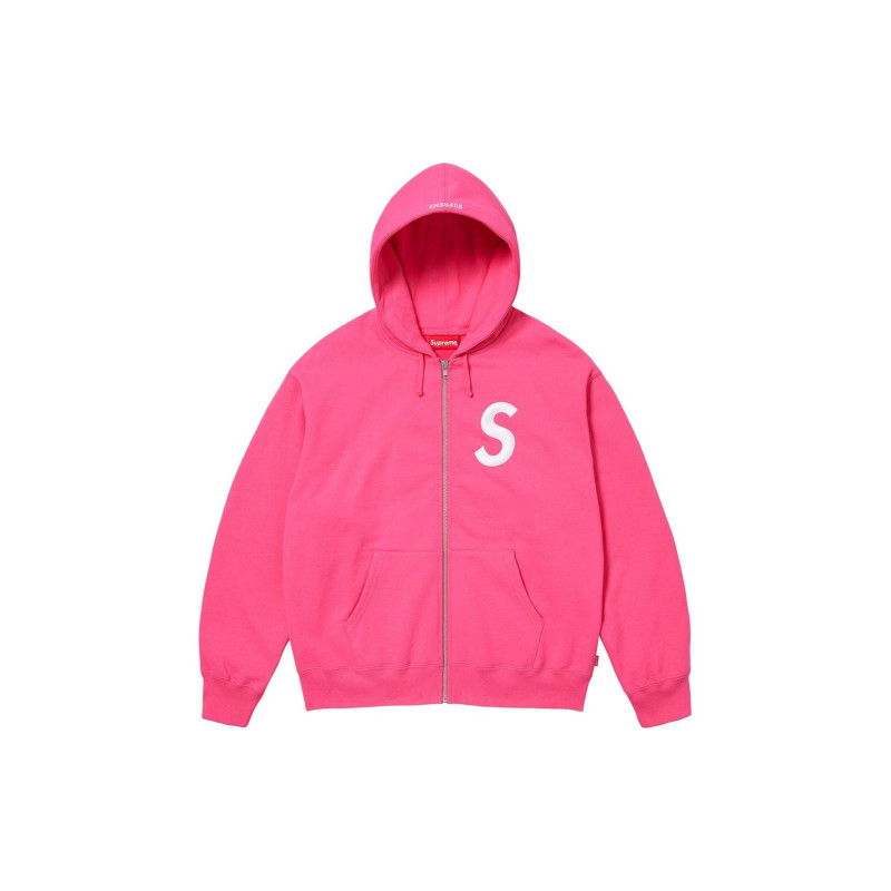 Supreme FW23 WEEK3 S LOGO ZIP UP HOODED SWEATSHIRT S Logo