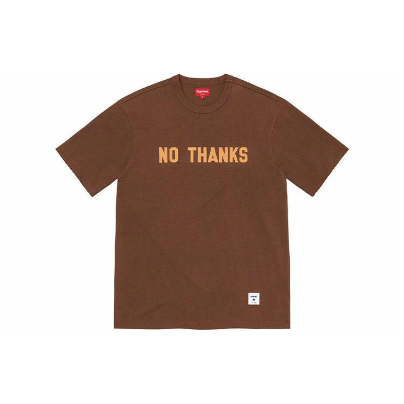 Supreme FW21 Week 1 No Thanks SS Top LogoT