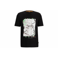 HUGO BOSS Cotton-Jersey T-Shirt With Seasonal Print T