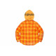 Supreme FW21 Week 9 Hooded Flannel Zip Up Shirt