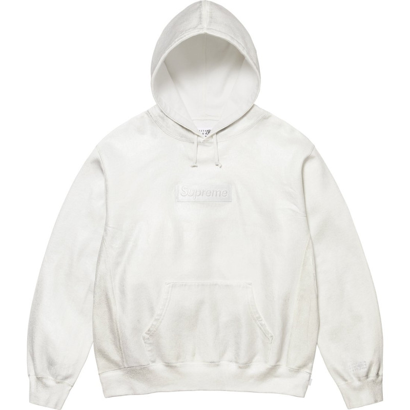 Supreme x MM6 Maison Margiela WEEK7 FOIL BOX LOGO SWEATSHIRT