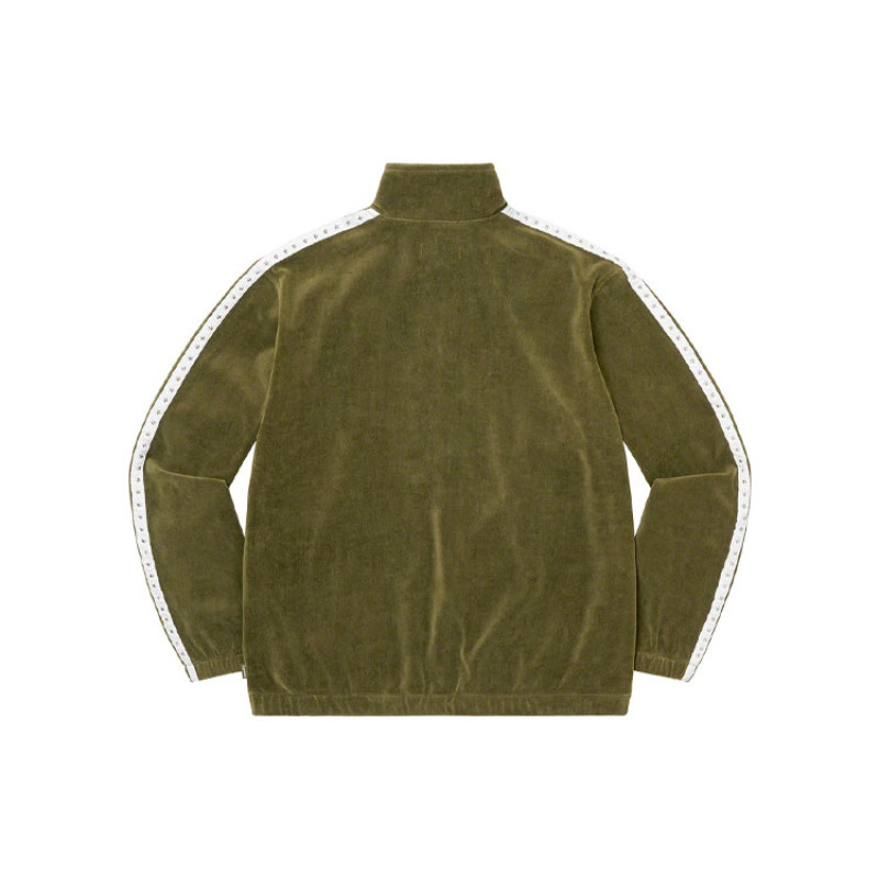 Supreme 2022 Week 2 Studded Velour Track Jacket
