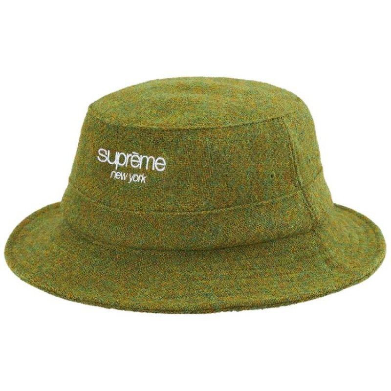 Supreme Week 16 Harris Tweed Classic Logo Crusher