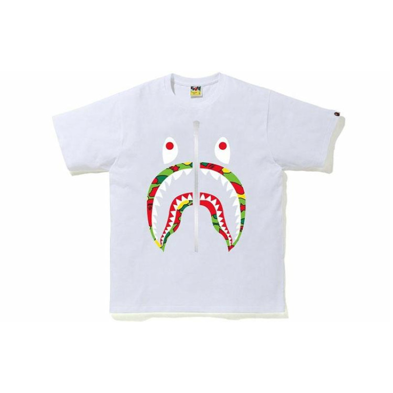 A BATHING APE Sta Camo Shark Tee T