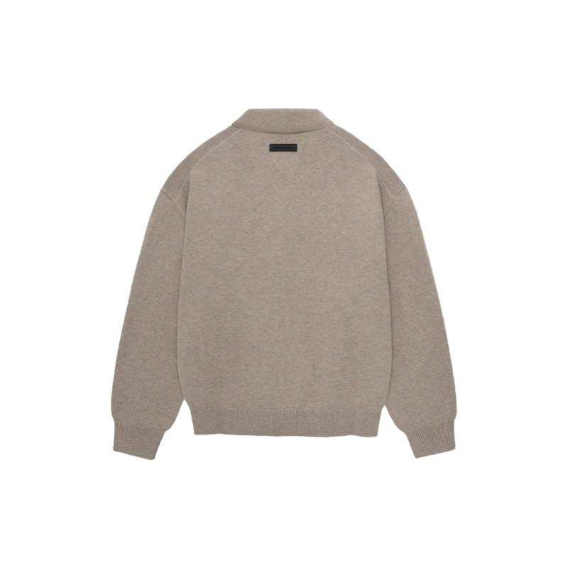 Fear of God Essentials FW23 Knit Polo Polo Core Heather