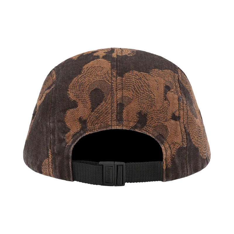 Supreme SS23 WEEK13 FLAMES JACQUARD DENIM CAMP CAP