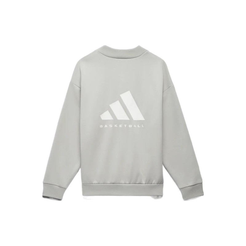 adidas originals Basketball Chapter 1sweat Crewmetal Grey Logo