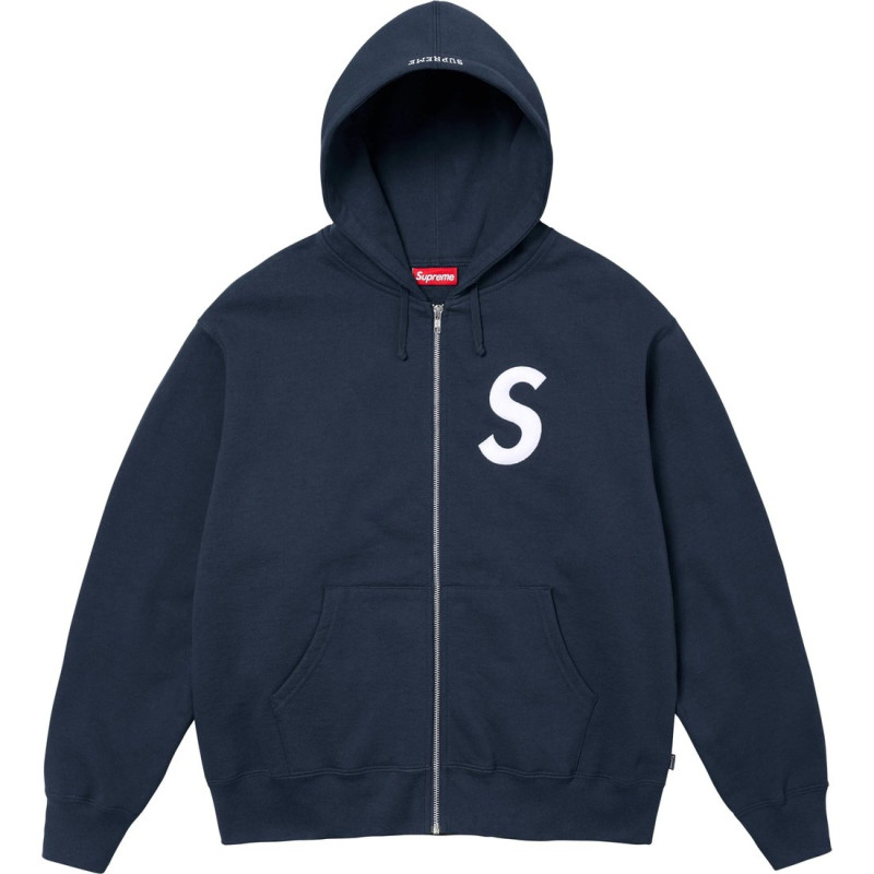 Supreme FW24 WEEK6 S Logo Zip Up Hooded Sweatshirt