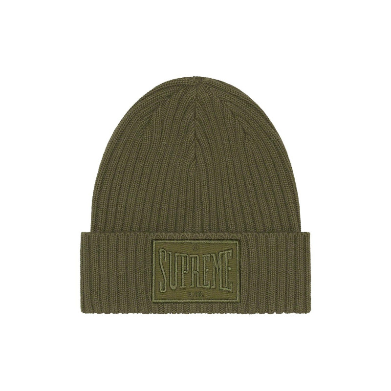 Supreme Week 1 Overdyed Patch Beanie