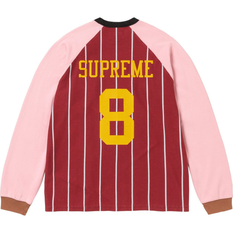 Supreme FW24 WEEK5 Stripe Raglan LS Top T