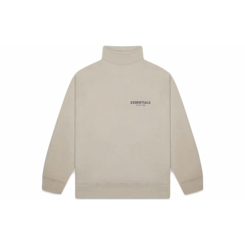 Fear of God Essentials Sage Mock Neck Sweatshirt Olive
