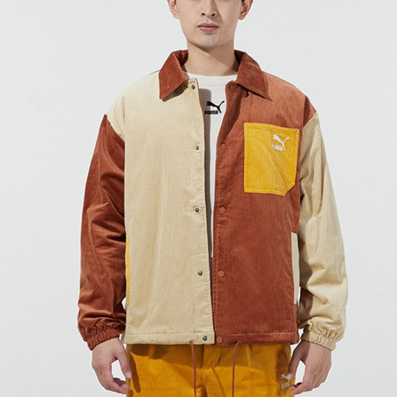 Puma Cord Coach Jacket logo
