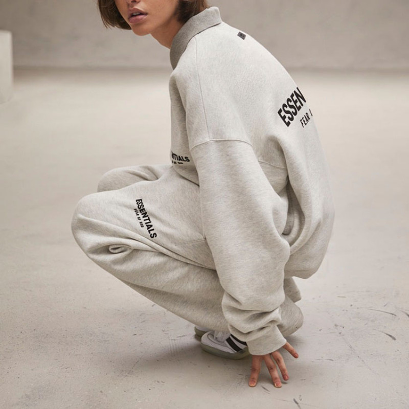 Fear of God Essentials SS22 Crewneck Light Oatmeal Logo