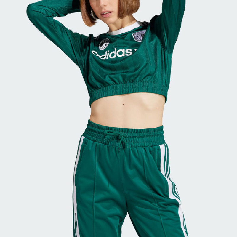adidas originals Long Sleeve Crop Tee LogoT